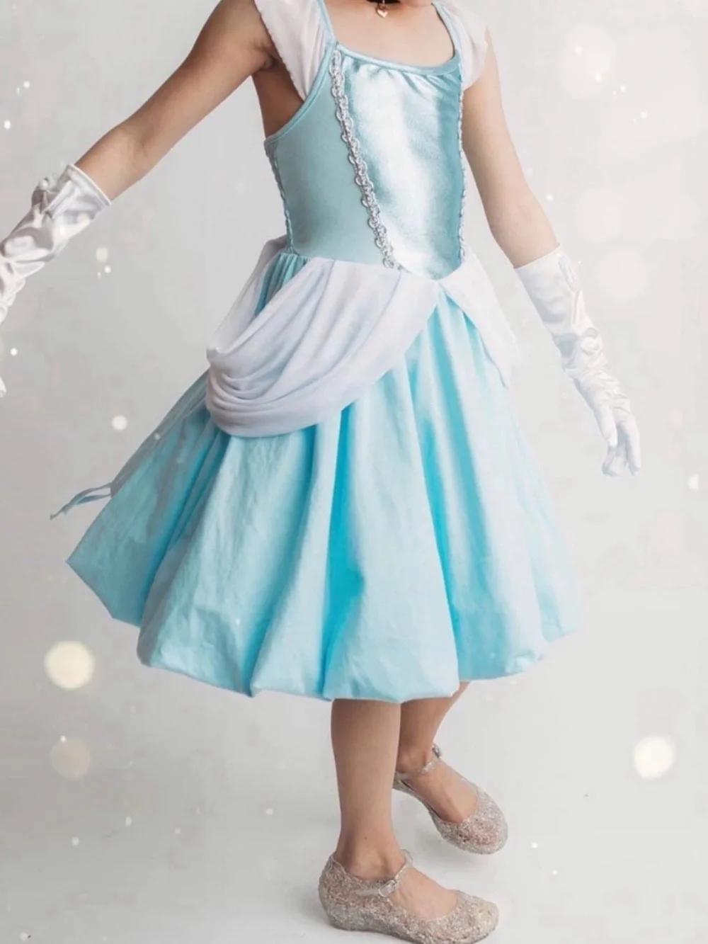 Sparkle Fairy Light Blue Kids' Costume Dress